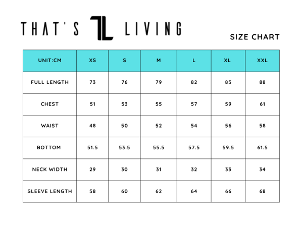 SPEKTR Hoodie-Black size chart in centimeters for women lists XS–XXL measurements: full length, chest, waist, bottom, neck width, and sleeve length in a grid format.