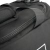 Close-up of the TRIARC Duffle Bag in black, featuring a zipper, padded handle, and sturdy strap against a white background.