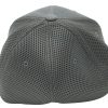 A close-up of the back of the Mesh Ball Cap in dark gray, highlighting its seam lines, ventilation holes, and textured mesh fabric against a white background.