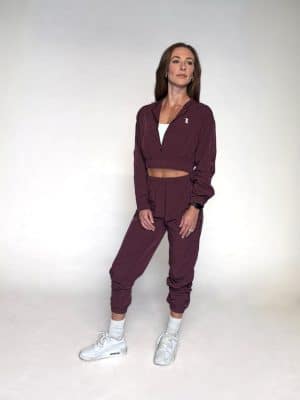 Revival Track Suit Top - Merlot, L