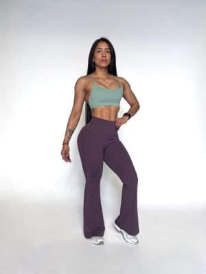 Élan Flare Legging - Merlot, L