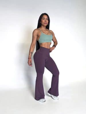 Élan Flare Legging - Mulberry Brown, L