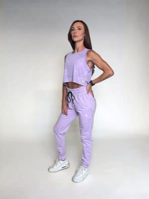 MIRA Crop Tank - Lavender, XS